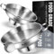 WALFOS Jam Funnel Wide Neck, 10cm & 14cm Canning Funnels With Handle Ideal For Mason Jars Canning Jars Transferring Liquid and Dry Ingredients