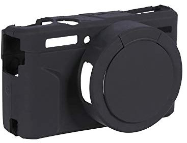 Elprico Custodia per Fotocamera, Custodia Protettiva per Gabbia Leggera in Silicone Morbida per G7XII/G7X Mark II