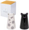SPOTTED DOG GIFT COMPANY - Sal y Pimienta Set - Saleros y Pimenteros de Cocina Originales en Cerámica - Juego 2 Diseño de Gato - Regalos de Gatos y Animales