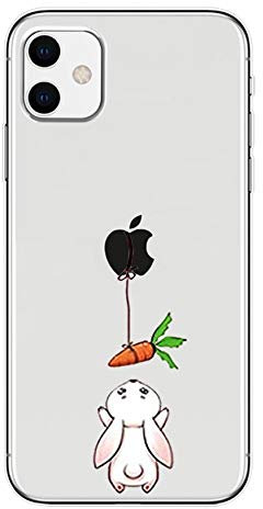 Emlivi iPhone 8 Case, iPhone 7 Case One-Piece Transparent Protective Case Crystal Clear Mobile Phone Case for Apple iPhone 7/8 (4.7 Inches) - Rabbit