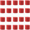 ANCLLO 20 rollos de papel crepé de 3,5 cm x 10 m, serpentinas de fondo para colgar decoraciones para fiestas de cumpleaños, bodas y festivales (Rojo)