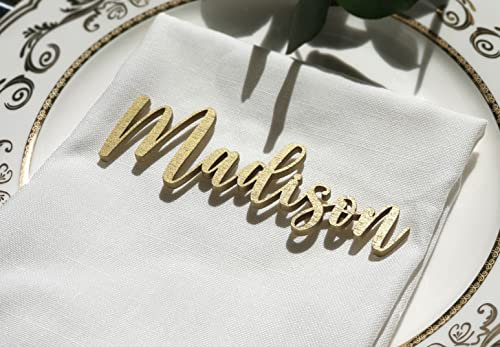 Hochzeits-Tischkarten, benutzerdefinierte Namenskarten, personalisierte Dinner-Tischkarte, Holz-Escort-Karte, Event- oder Partydekoration, Weihnachtsanhänger