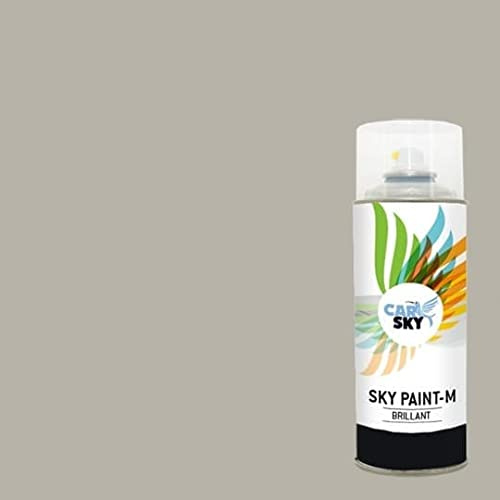 CARSKY Bombe de peinture RAL Gris Soie 7044 finition brillante 400ml