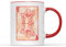 WillowGifts The Devil Cuphead Mug Tea Coffee Cup Game Inkwell Hell Family Casino Mugman Player Soul Adventure Trouble King Dice Cartoon Elder Kettle Deal Gift Present (Red Handle)