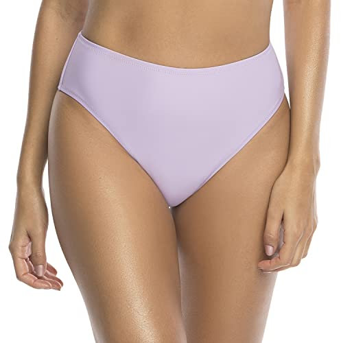 RELLECIGA Damen Bademode High Waist Bikini-Hose Slip Bottom Retro Violett S