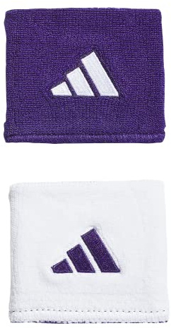 Adidas Interval Reversible Wristband, Collegiate Purple/White/2, One Size