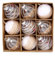 Uposao 9 Stück Weihnachtskugeln Kunststoff, Ø 8cm Weihnachtsbaumkugeln Champagner Weihnachtsbaumschmuck Set Dekorative Kugeln Christbaumkugeln Weihnachtsdeko Kugeln zum Aufhängen für Weihnachtsbaum