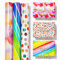 ZYOOO 3 Rolle (43cm x 3m pro Rolle) Regenbogen Geschenkpapier Geburtstag Bunt Rolle für Kinder,Frauen,Mädchen