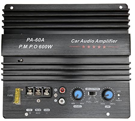 Carte D'amplificateur de Puissance Audio de Voiture 600 W 12 V, Module D'ampli Stéréo avec Puce Intégrée Double IC, Carte D'amplificateur de Puissance de Son de Voiture