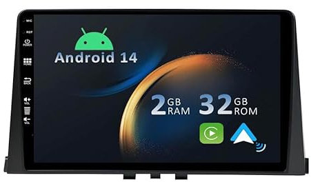YUNTX Android 14 Autoradio con navi para Citroen Berlingo 2018-2020-Incorporado CarPlay/Android Auto/GPS-IPS 2.5D 10.1 Pantalla-Dab/Bluetooth 5.0/Control del Volante/USB/WiFi/MirrorLink/4G