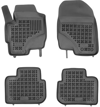 SMK Auto fußmatten gummimatten passt für Mitsubishi Colt VI 2009-2012 fussmatten Auto für alle Jahreszeiten, die vor Schmutz und Dreck schützt fußmatten Auto