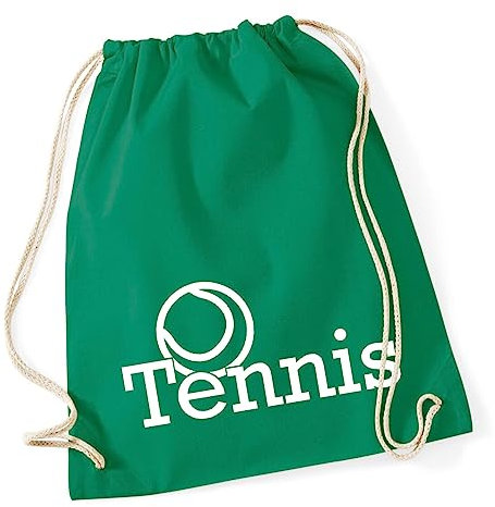Huuraa Sportbeutel Tennis Ball Geschenk 12 Liter Kelly Green Baumwolle Tennis Präsent