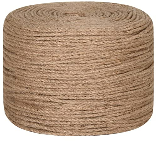 Tidyard Juteseil Seil Naturseil Schnur Tauwerk 500 m Länge 4 mm Stärke
