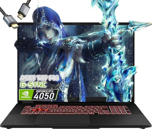 ASUS TUF A16 Gaming Laptop - AMD Ryzen 5 7535HS Beat i7-10875H - RTX 4050-32GB RAM| SSD 2TB -Tastiera retroilluminata RGB - 16 WUXGA 144Hz -Windows 11 -Editing video -Portatil Gamer PC
