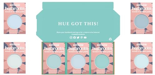 Rust-Oleum Bathroom Cabinet Paint in Gloss Finish – Soft Blues Tester Box