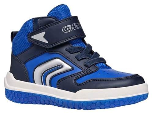 Geox J BUZZERLIGHT Boy A Sneaker, Navy/ROYAL, 31 EU
