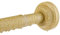 Haryaers Gold Shower Curtain Rod Tension No Drill,30 to 50 Inch Adjustable Heavy Duty Bathroom Shower Spring Rod, No Drilling Curtain Rods for Bathroom Closet Windows, Anti-Slip, No Rust