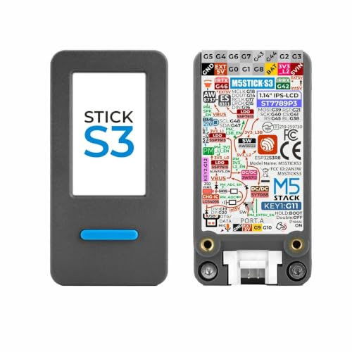 M5Stack M5StickC PLUS2 ESP32 Mini IoT Dev Kit, WiFi, 1.14 TFT, Grove, MicroPython, 200mAh