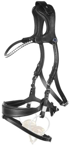 Stübben Trensenzaum Freedom II Magic Tack mit Slide&Lock - schwarz/schwarz - Vollblut (VB) - kombiniertes Reithalter