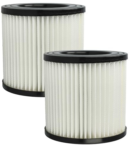 vhbw 2 Faltenfilter Ersatz für Scheppach 7907702702 | für Staubsauger - Patronenfilter Weiß Abwaschbar