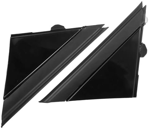 MACHSWON 1 Pair Car Gloss Black Door Mirror Flag Cover for Fiat 500 12-19 High Gloss Trim 1SH17KX7AA 1SH16KXAA Left Driver Right Passenger Side Door Rearview Mirror Flag Cover Triangle Fender Cover