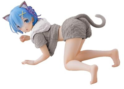Taito Zero Starting Life in Another World Desktop Cute Figure - Rem (Cat Roomwear Ver.)