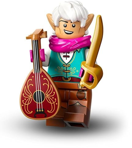 Lego Dungeons & Dragons Minifiguren Serie: Elf Bard (Elfen Bard:in) – DND Lego Figuren Einzeln zum sammeln (71047)