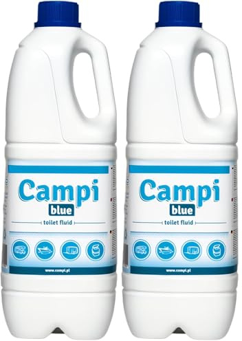CAMPI Blue 2L Sanitärflüssigkeit für Campingtoilette (Packung mit 2)