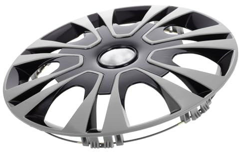 SOLUSTRE 13 Modifizierte Radkappen Felgenabdeckung Aus Metall Radkappenabdeckungen Auto-Hardware Schwarze Radkappen Felgenmittenkappe Rad Zubehör Teile Spinner-radkappen Silver Plastik Pp