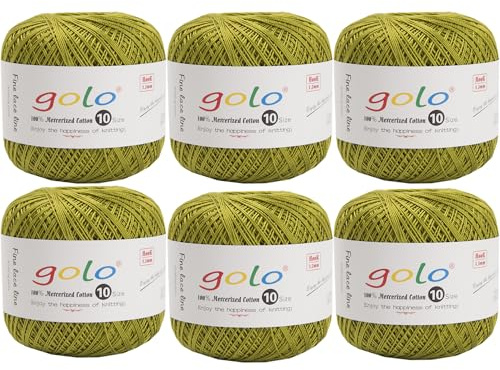golo Crochet Yarn 6 Balls Cotton Hand Knitted Crochet Yarn