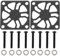 ECSiNG 2Pcs Carbon Fiber RC Motor Cooling Fan Cover 30mm x 30mm for ESC Motor Heatsink
