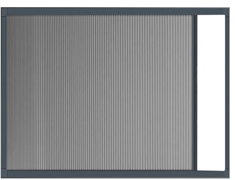 Fenêtre coulissante pliante avec cadre en aluminium - 130 x 90 cm - Porte de séparation de pièce occultante pour camping-car, chambre à coucher, douche, cuisine - Design élégant et économiseur