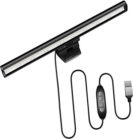 Vaguelly Hanging Monitor Light RGB Computer Screen Lighting Soft Eye-Care Led Temperature Settings Easy Install