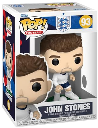 Funko POP! Football: England - John Stones - World Cup 2026 | Official Merch - Collectable Vinyl Figurine for Shelf Display - Birthday Gift Idea for Fans and Collectors
