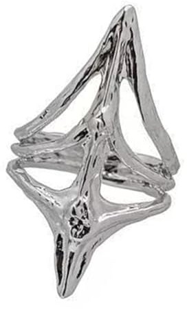 The ring features a unique metallic texture, making it suitable for stage performances and nighttime parties.