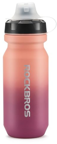 ROCKBROS Trinkflasche Auslaufsicher, Wasserflasche 600ml 750ml BPA-frei | Fahrradflasche Einhandöffnung Sichere Verriegelung, für Radfahren, Gym, Arbeit, Schule