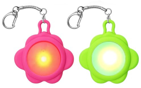 Silkwish LED Blinklicht Schulranzen, 2 Stück Sicherheitslicht USB Aufladbar | Sicherheitslicht mit 6 Modi, Reflektoren Licht für Schulranzen Kinder, Leuchtanhänger für Hunde Rucksack Joggen Schulranzen
