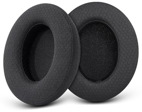 GEVO Mesh EarPads for Audio Technica ATH M50/M50X/M40/M40X Headphones-Black | for ATH M50XBT/M40XFS/M30/M30X/M35/M20X/MSR7/ Monitor
