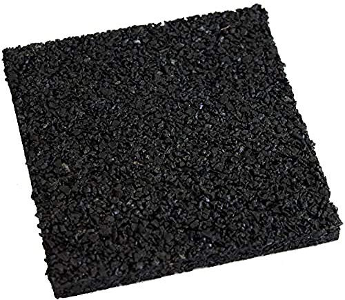 EDMA - 24 Terrassenpads 100 x 100 x 10 mm - Bautenschutzmatte - Schutz vor Feuchtigkeit - Bauschutzmatte mit Schalldämmung - 187055 - Hochwertiges Material für Profis und Haimewerker