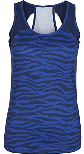 Pure Lime Damen 570725 Tank Top XL 9444 Kleid Blau Druck