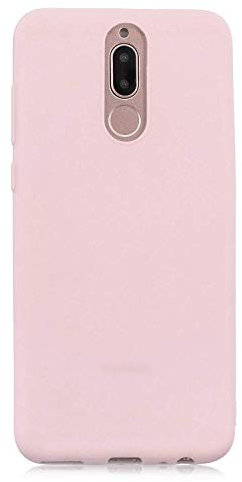 cuzz Custodia Compatibile con Huawei Mate 10 Lite+(Film di Vetro temperato)Silicone TPU Cover Morbida Protettiva Custodia Ultra Sottile Leggero Cover-Rosa Chiaro