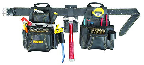 DEWALT DG5449 Pro Framer's Combo Tool Apron, 15 Pocket, Black, 29- 46
