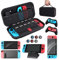 Younik Switch-Zubehör-Bundle, 15 in 1 Zubehör-Set mit Switch-Tragetasche inkl. 21 STK. Kartensteckplätze, Regelbar Ständer, 2 Bildschirmschutz, 2 Griffe & 2 TPU-Schutzhüllen für J-Con