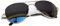 Kleine Pilotenbrille Fliegerbrille Pornobrille Sonnenbrille Brille Top Gun G2 (G2 Silber Dunkel)