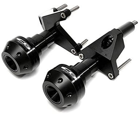 Motorrad CNC Links Und Rechts Sturzpads Sturzschutz Crash Protector Für Honda CB650R CB 650R 2019-2020 Zubehör (Farbe : Schwarz)