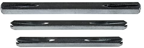 SN-TEC Vierkantstift, Drückerstift, Befestigungsstift mit Sicke, geeignet für Innen- und Aussenbereich, Stärke: 8 oder 10mm, Länge: 80 bis 160mm (10 x 130mm)