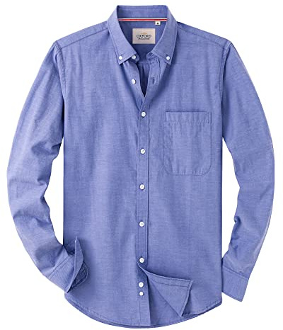 Alimens & Gentle Ac01jk-02 Chemise à Bouton Bas Homme | Extensible sans repassage, coupe régulière avec poche, pour l'été, les affaires, les loisirs, les mariages