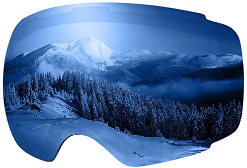 OutdoorMaster Ski Goggles PRO Replacement Lens (Revo Blue VLT16%)