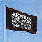 COTECI Fun Flags Jesus The Way, Truth, Life-Flagge College Flags For Dorm Man Cave Accessories (Größe: 152 x 244 cm)