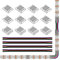 SEZO LED Streifen Verbinder Kit LED Eckverbinder 12PCS SMD 4PIN 10mm Transparenter Lückenloser Lötfreier Board to Board/Board to Wire Connectors + 4PCS 15cm langer 22AWG Verlängerungsdraht